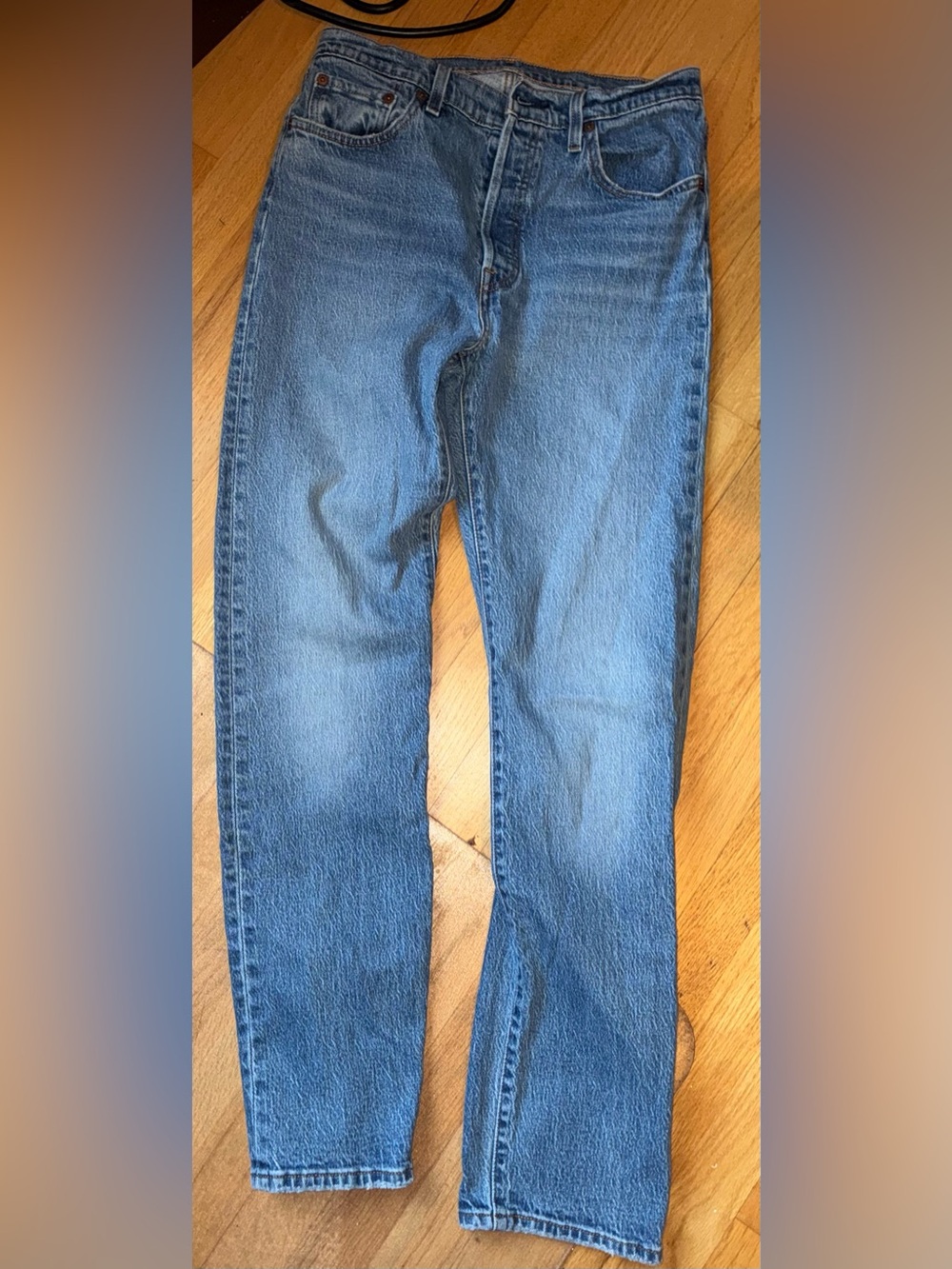 Levi's Straight Fit Blue Denim Jeans